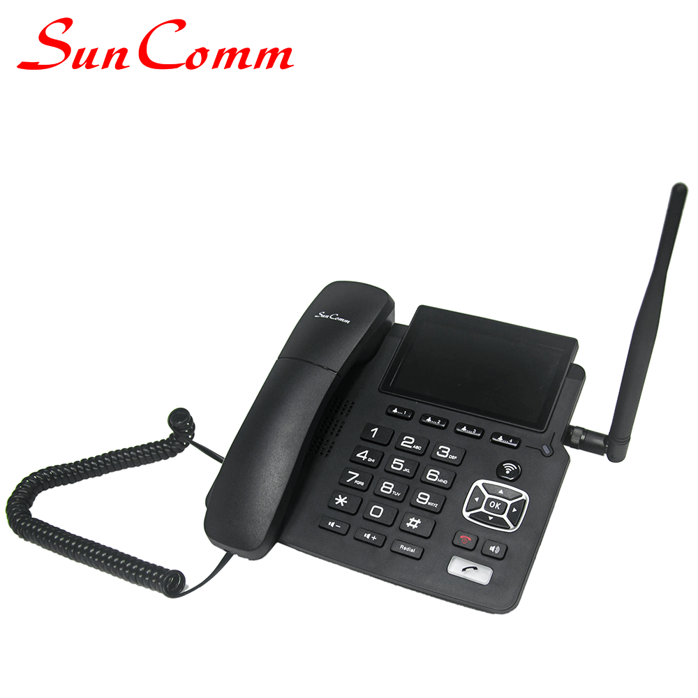 SunComm SC-9040E-4GV 4G Android Video Desk Phone with SIP, 1SIM/2SIM, touch screen, Dual WiFi hotspot, 2.4GHz/5.0GHz, FOTA, VoLTE